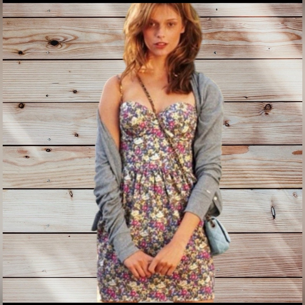 Victoria Secret "The Pink" Strap/Strapless Bras  Mini Dress Multicolor.